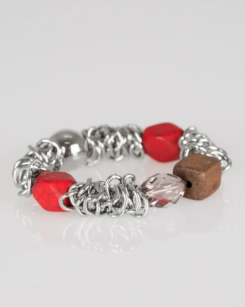 Mesmerizingly Magmatic ~ Red Bracelet