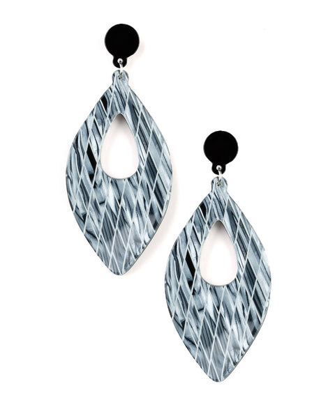 Metro Retrospect ~ White Earrings