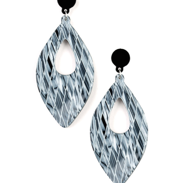 Metro Retrospect ~ White Earrings