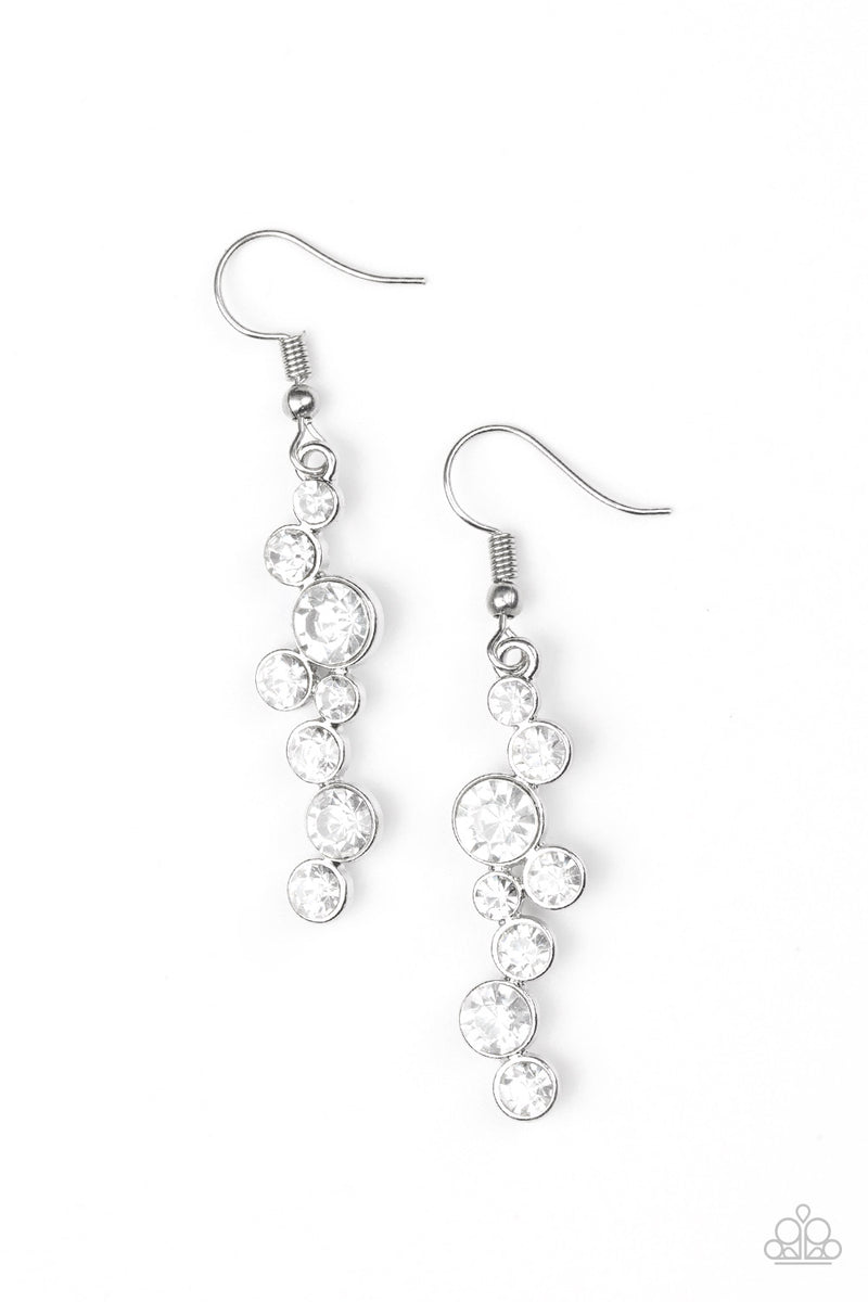 Milky Way Magnificence ~ White Earrings