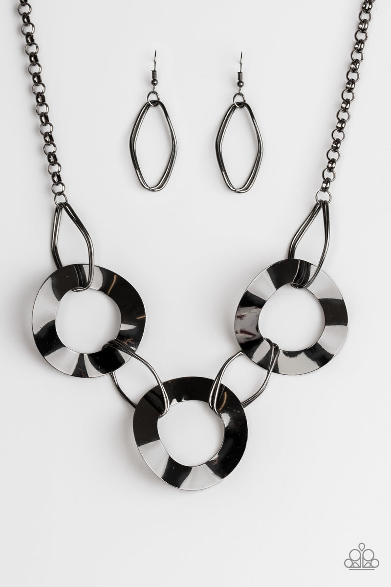 Modern Mechanics ~ Black Necklace