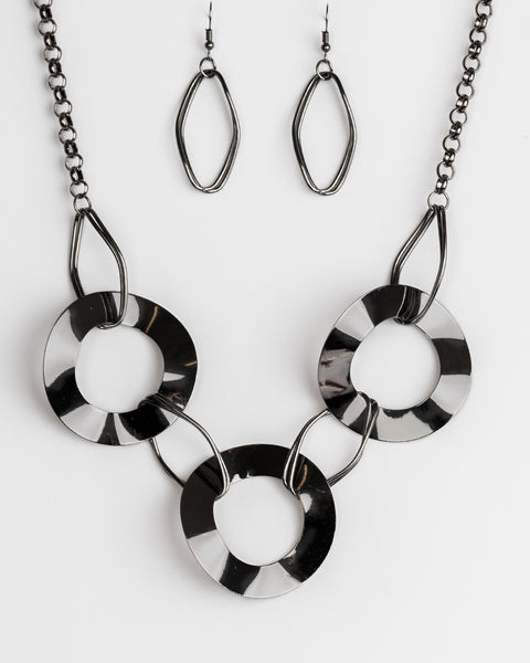 Modern Mechanics ~ Black Necklace