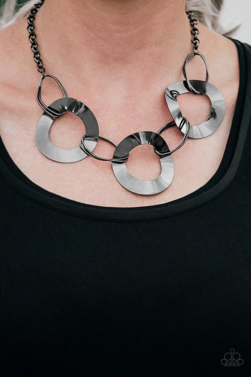 Modern Mechanics ~ Black Necklace