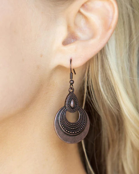 Mojave Mesquite ~ Copper Earrings