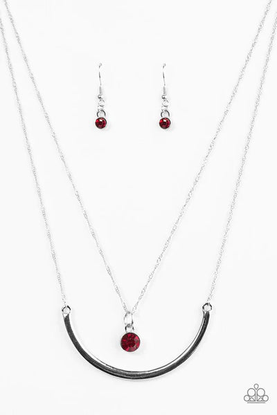 Moonlit Metro ~ Red Necklace