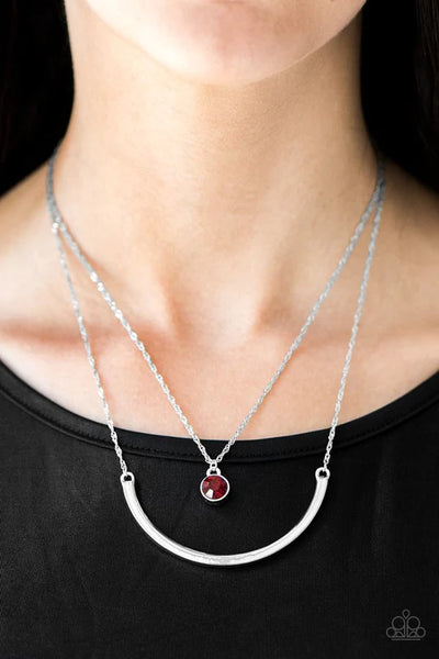 Moonlit Metro ~ Red Necklace