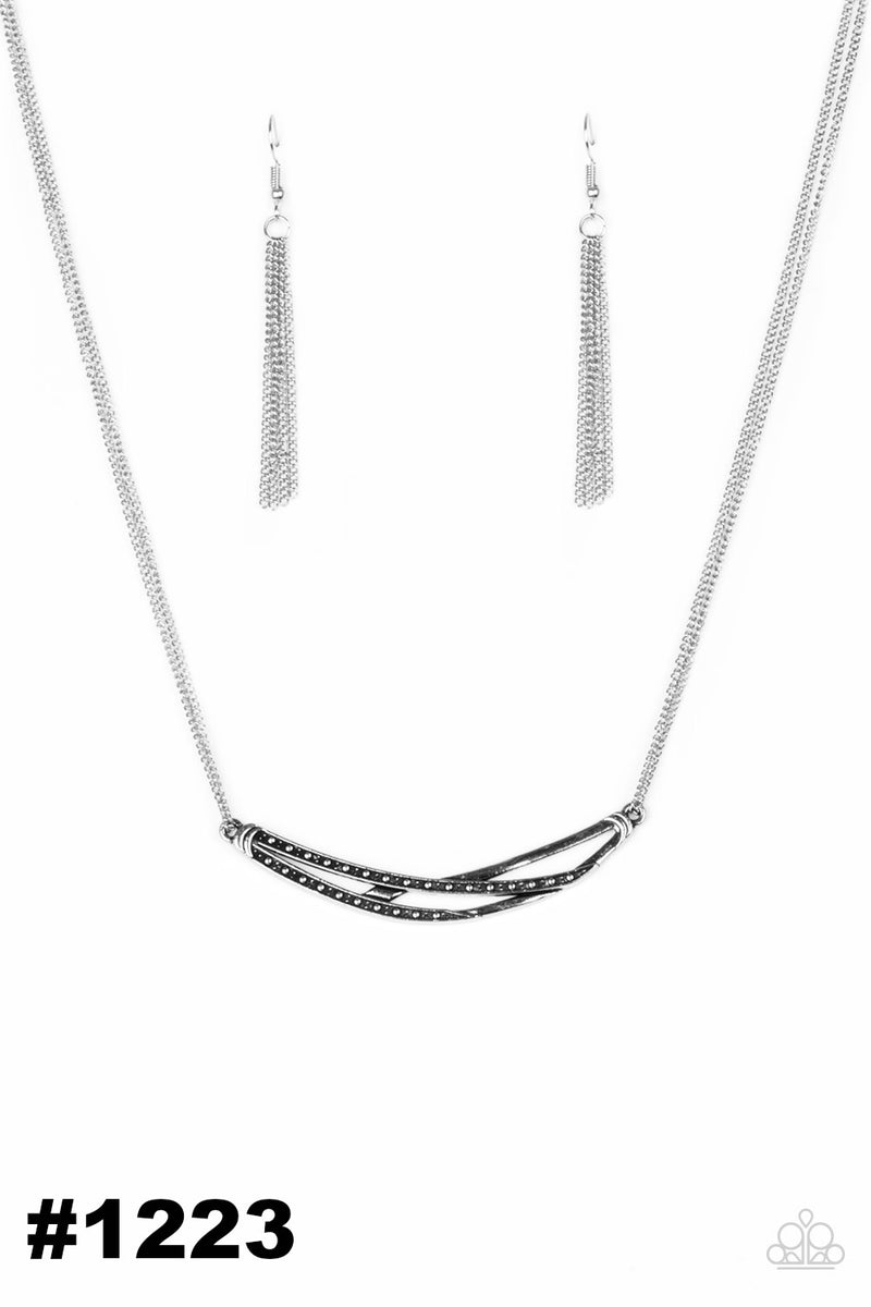 Moto Modern ~ Silver Necklace