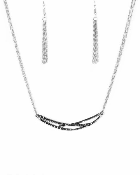 Moto Modern ~ Silver Necklace