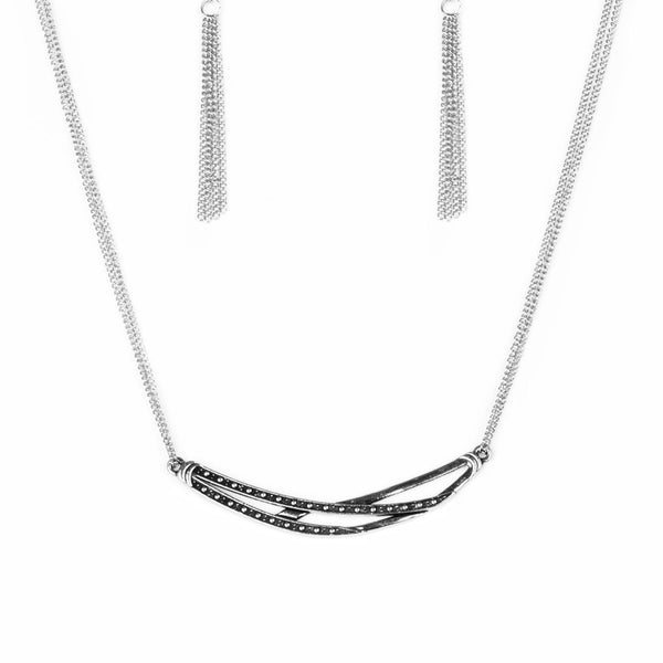 Moto Modern ~ Silver Necklace