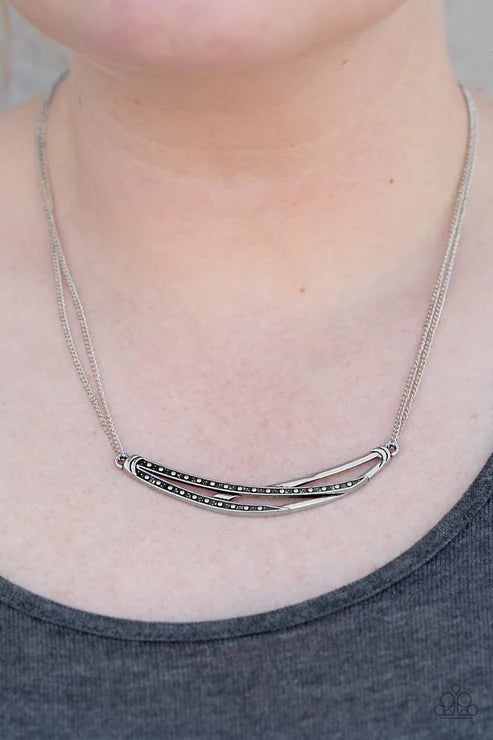 Moto Modern ~ Silver Necklace