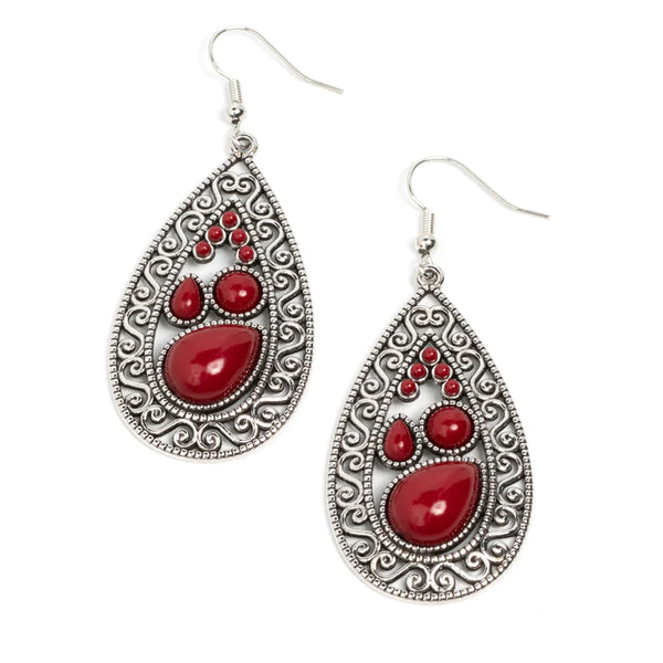 Nautical Daydream ~ Red Earrings