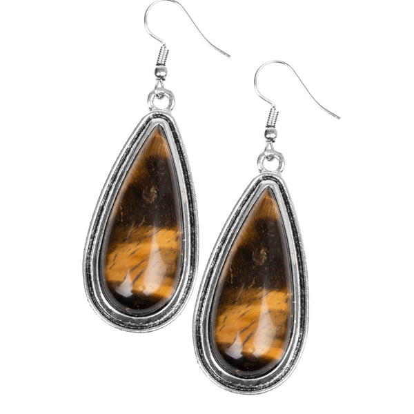 Oasis Sheen ~ Brown Earrings