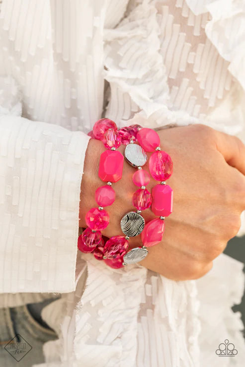 Oceanside Bliss ~ Pink Bracelet