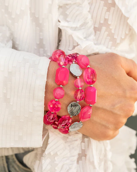 Oceanside Bliss ~ Pink Bracelet