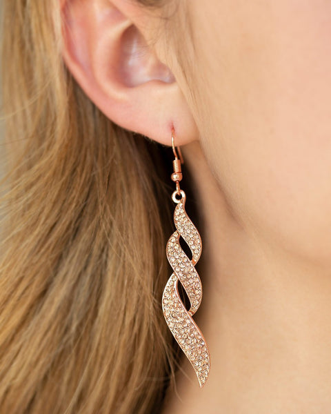 On Fire ~ Copper Earrings