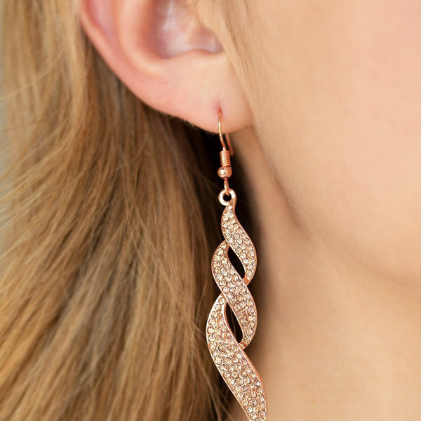 On Fire ~ Copper Earrings