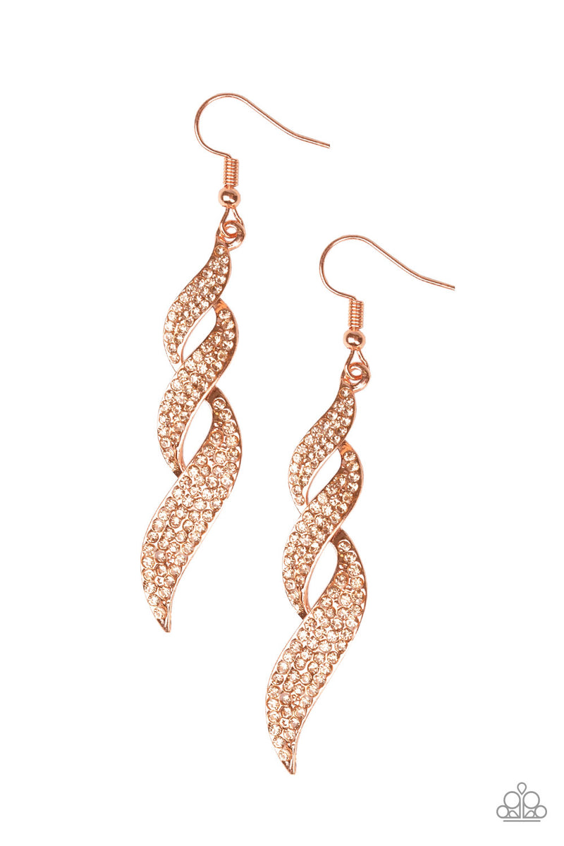 On Fire ~ Copper Earrings