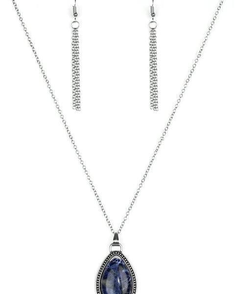 On The Home Frontier ~ Blue Necklace