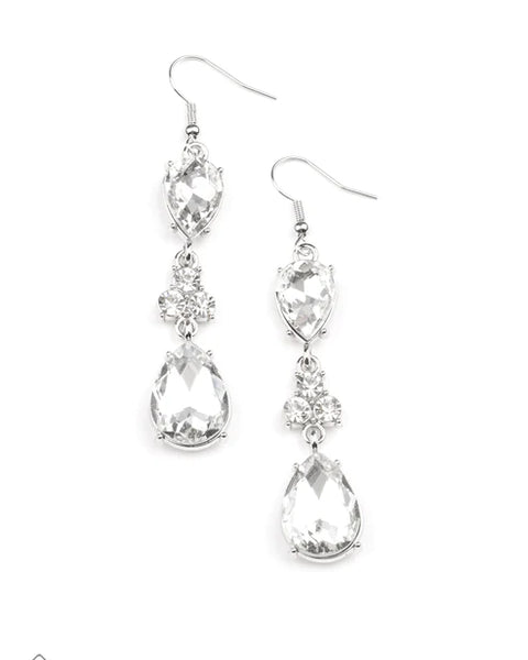 Once Upon A Twinkle ~ White Earrings