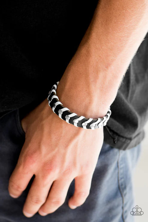 One Wave At A Time ~ Black Bracelet