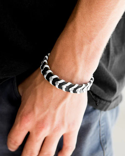 One Wave At A Time ~ Black Bracelet