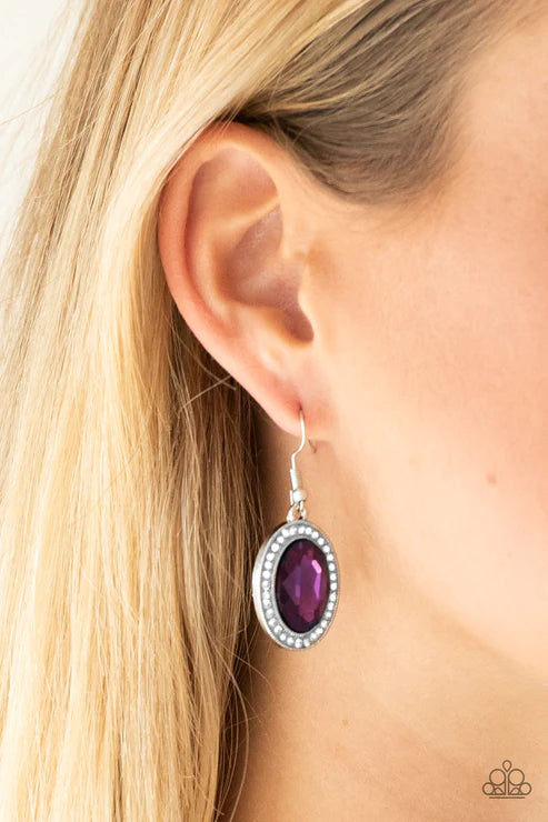 Only FAME In Town ~ Purple Earrings