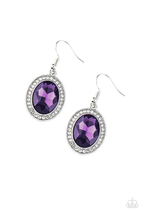 Only FAME In Town ~ Purple Earrings