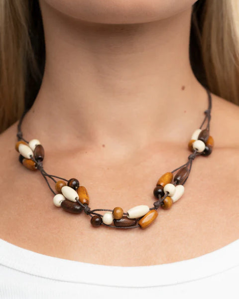 Outback Epic ~ Brown Urban Necklace