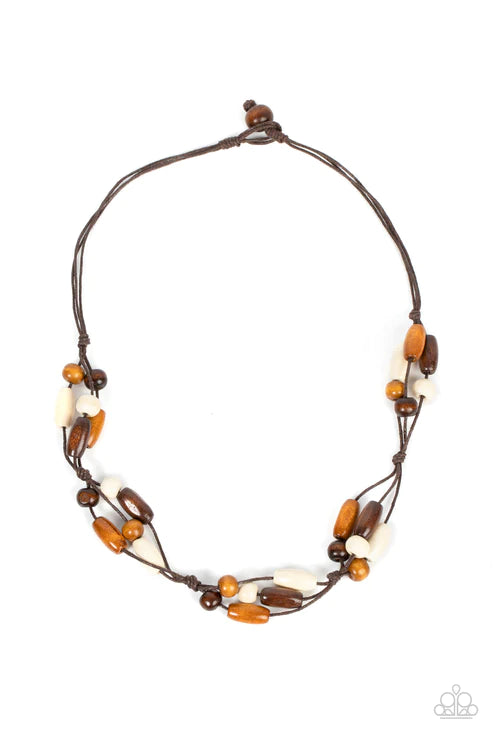 Outback Epic ~ Brown Urban Necklace