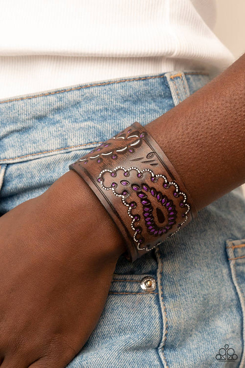 Paisley Pioneer ~ Purple Urban Bracelets