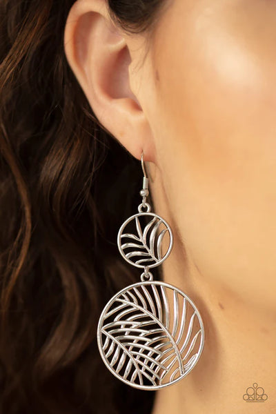 Palm Oasis ~ Silver Earrings