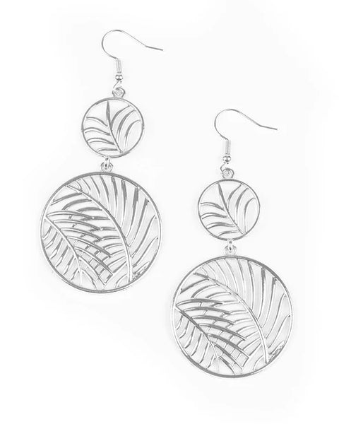 Palm Oasis ~ Silver Earrings