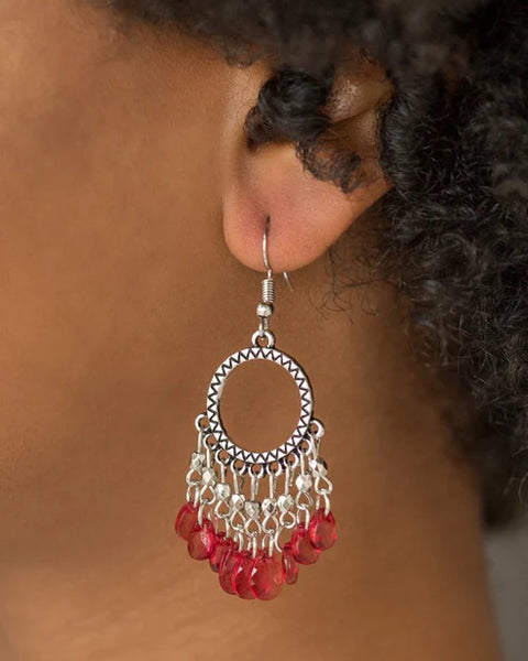 Paradise Palace ~ Red Earrings