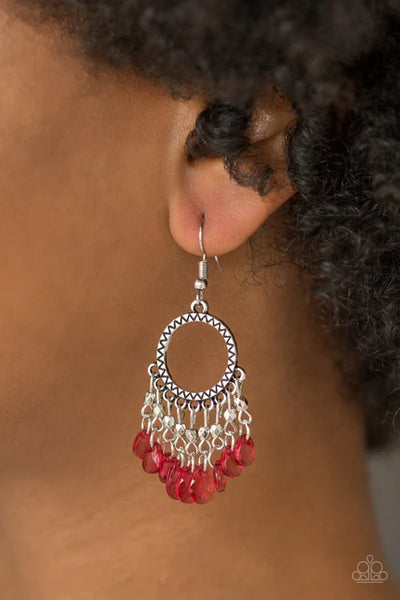 Paradise Palace ~ Red Earrings