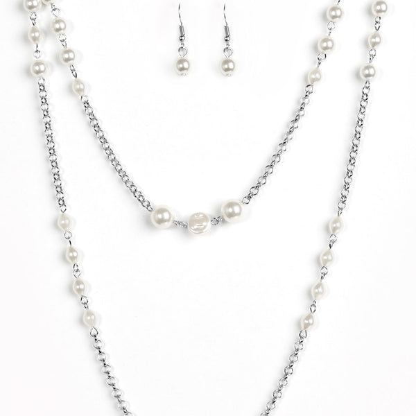 Pearl Promenade ~ White Necklace