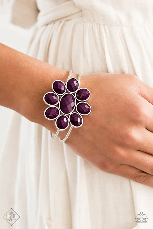 Petal Persuasion ~ Purple Bracelet