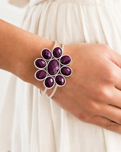 Petal Persuasion ~ Purple Bracelet