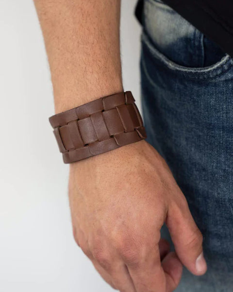 Plainly Plaited ~ Brown Bracelet