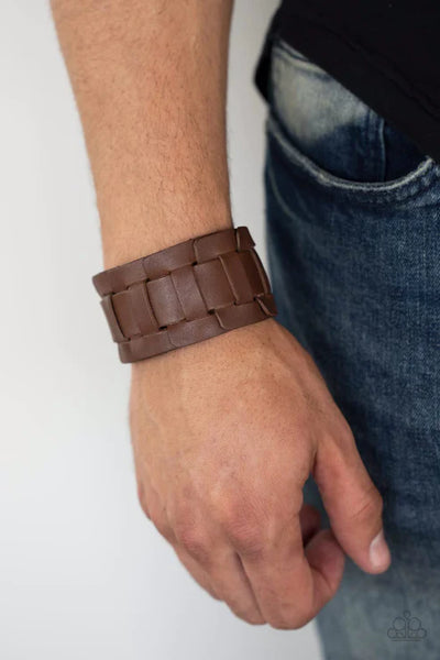 Plainly Plaited ~ Brown Bracelet