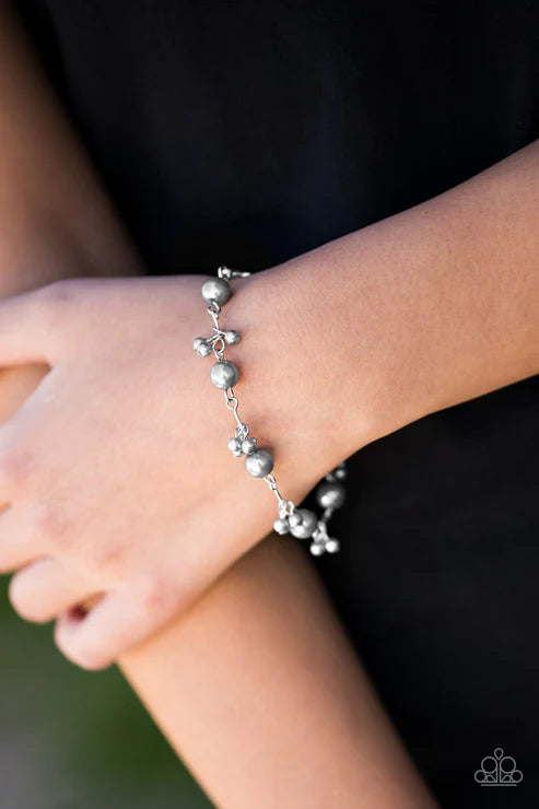 Posh In Pearls ~ Silver Bracelet