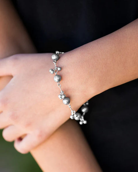 Posh In Pearls ~ Silver Bracelet