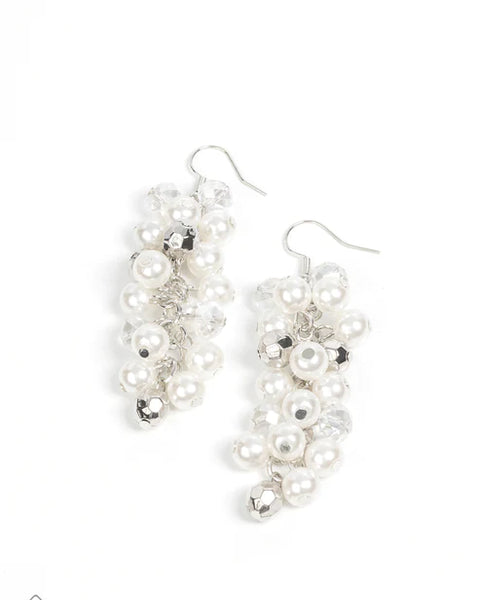 Pursuing Perfection ~ White Earrings