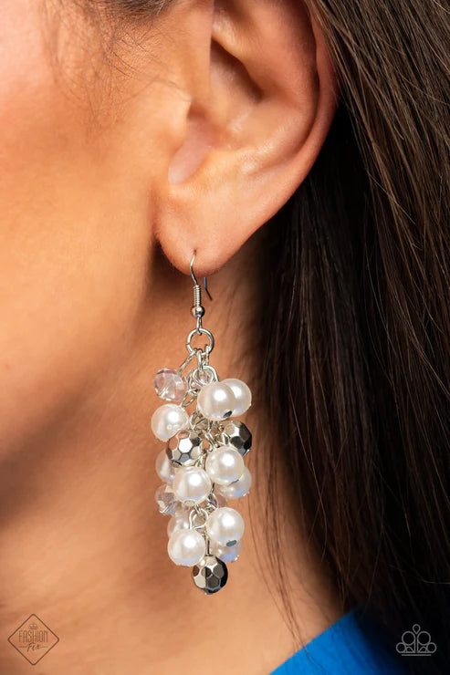 Pursuing Perfection ~ White Earrings