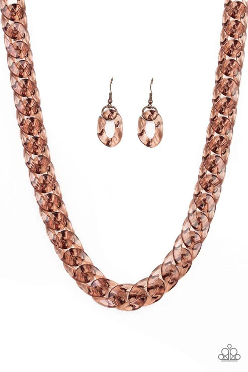 Put It On Ice ~ Copper Necklace