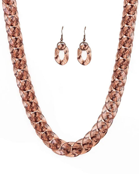 Put It On Ice ~ Copper Necklace