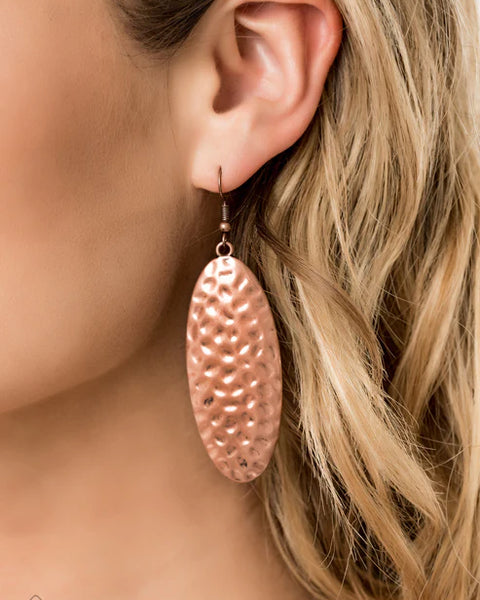 Radiantly Radiant ~ Copper Earrings