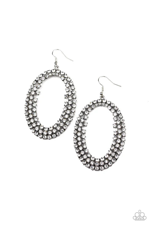 Radical Razzle ~ White Earrings