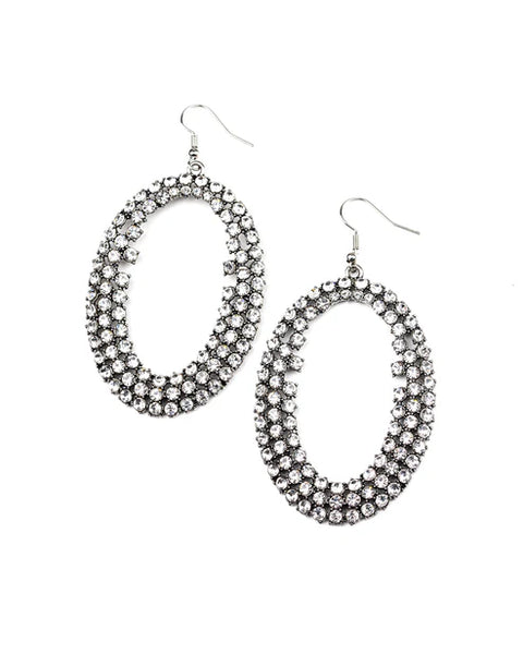Radical Razzle ~ White Earrings
