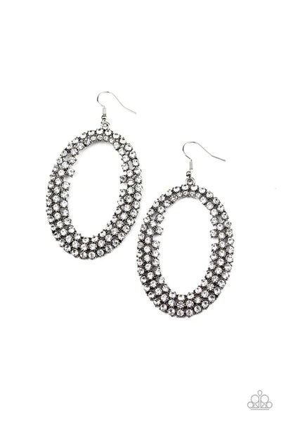 Radical Razzle ~ White Earrings