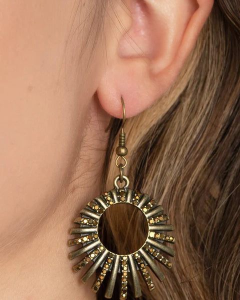 Rebel Resplendence ~ Brass Earrings